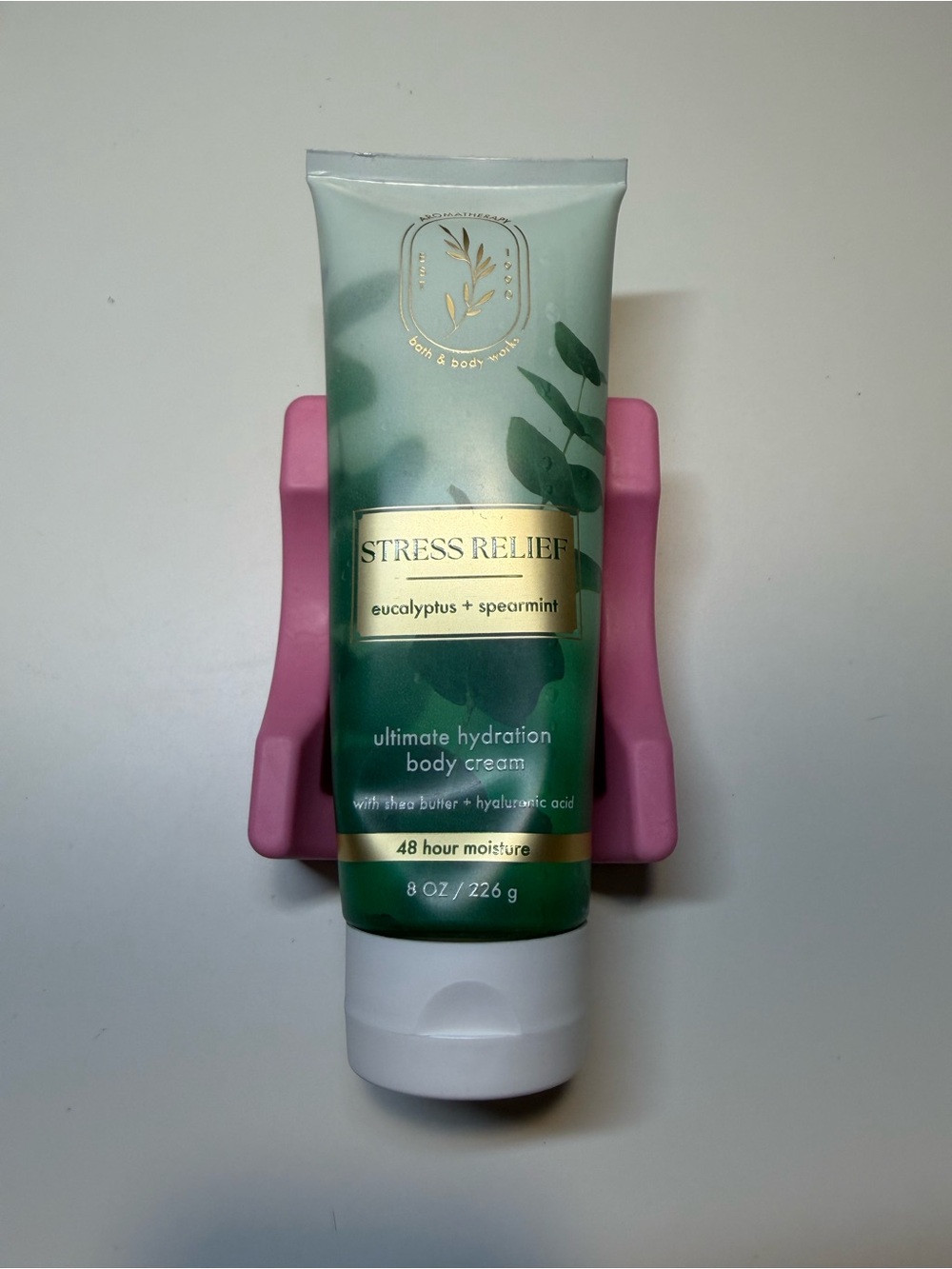 Bath & Body Works Stress Relief Eucalyptus + Spearmint Body Cream - Green & Gold